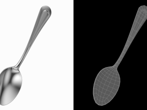 Table Dinner Spoon Classic Cutlery Modèle 3D