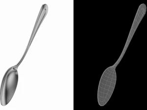 Table Dinner Spoon Classic Cutlery 3D Model
