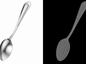 Table Dinner Spoon Classic Cutlery 3D Model