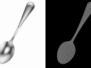 Table Dinner Spoon Classic Cutlery 3D Model