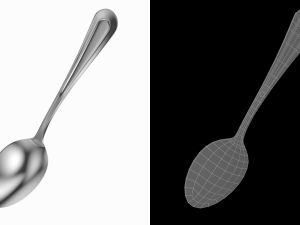 Table Dinner Spoon Classic Cutlery Modèle 3D