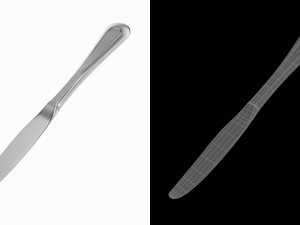 Table Dinner Knife Classic Cutlery Modello 3D