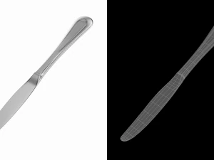 Coltello da tavola per posate classiche Modello 3D