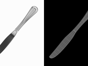 Table Dinner Knife Classic Cutlery Modello 3D