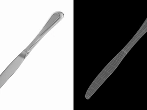 Coltello da tavola per posate classiche Modello 3D