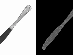 Coltello da tavola per posate classiche Modello 3D