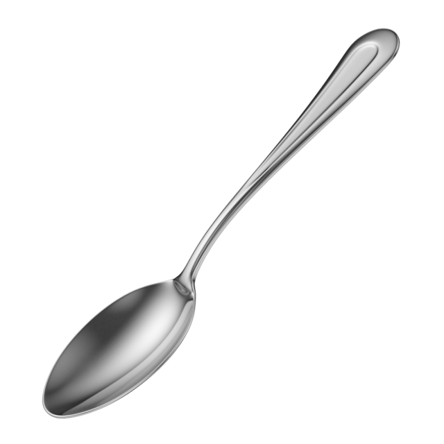 Tea Spoon Classic Cutlery 3D Model .c4d .max .obj .3ds .fbx .stl .blend 