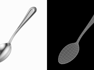 Tea Spoon Classic Cutlery 3D Model