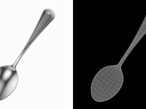 Tea Spoon Classic Cutlery 3D Model