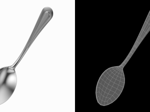 Tea Spoon Classic Cutlery 3D Model