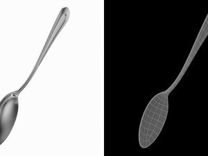 Tea Spoon Classic Cutlery 3D Model