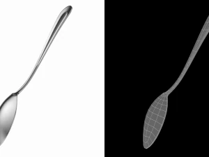 Tea Spoon Classic Cutlery 3D Model