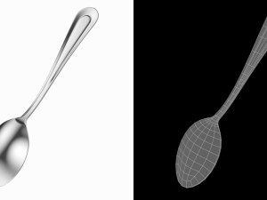 Tea Spoon Classic Cutlery 3D Model
