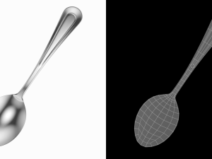 Tea Spoon Classic Cutlery 3D Model