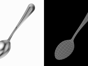 Tea Spoon Classic Cutlery 3D Model
