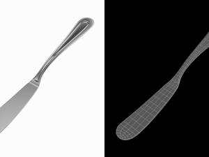 Butter Spreader Knife Classic Cutlery 3D Модель