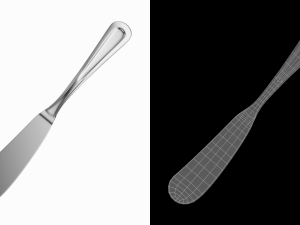 Butter Spreader Knife Classic Cutlery 3D Модель