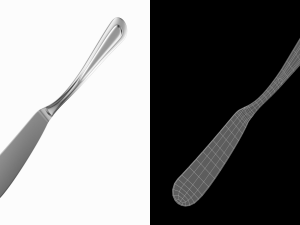 Butter Spreader Knife Classic Cutlery 3D Модель