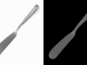 Butter Spreader Knife Classic Cutlery 3D Модель