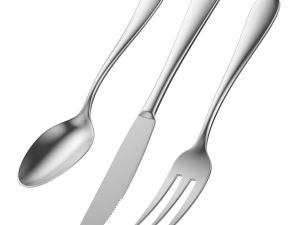 Dessert Knife Fork Spoon Generic Cutlery 3D मॉडल