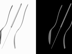 Dessert Knife Fork Spoon Generic Cutlery Modèle 3D