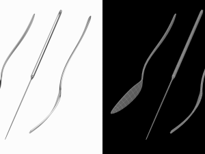 Dessert Knife Fork Spoon Generic Cutlery Modèle 3D