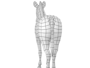 Zebra Animal Base Mesh 3Dモデル