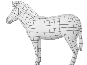 Maglia di base animale zebra Modello 3D