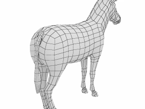 Maglia di base animale zebra Modello 3D