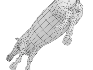 Maglia di base animale zebra Modello 3D