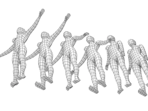 6 Modellik Pozunda Doğal Kadın KOLEKSİYONU 3D Model