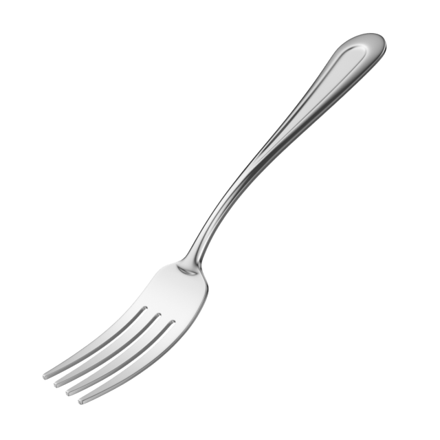 Salad Fork Classic Cutlery 3D Модель .c4d .max .obj .3ds .fbx .stl .blend 