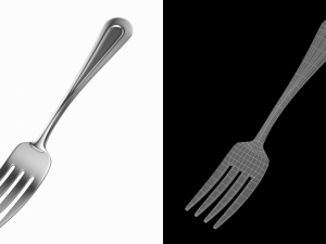 Salad Fork Classic Cutlery 3D Модель