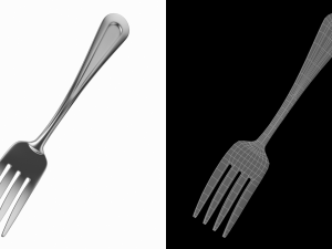 Salad Fork Classic Cutlery 3D Модель