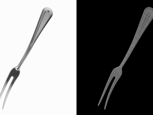 Fruit Fork Classic Cutlery 3D Model