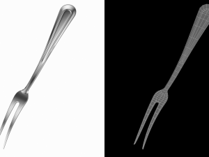 Fruit Fork Classic Cutlery 3D Model