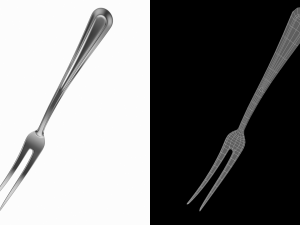 Fruit Fork Classic Cutlery 3D Model