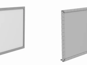 Whiteboard PBR 3D Modell