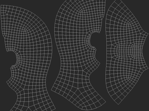 Natural Male Head 01 Base Mesh 3D Model