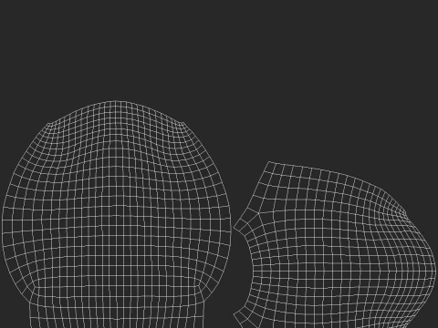Natural Male Head 01 Base Mesh 3D Model