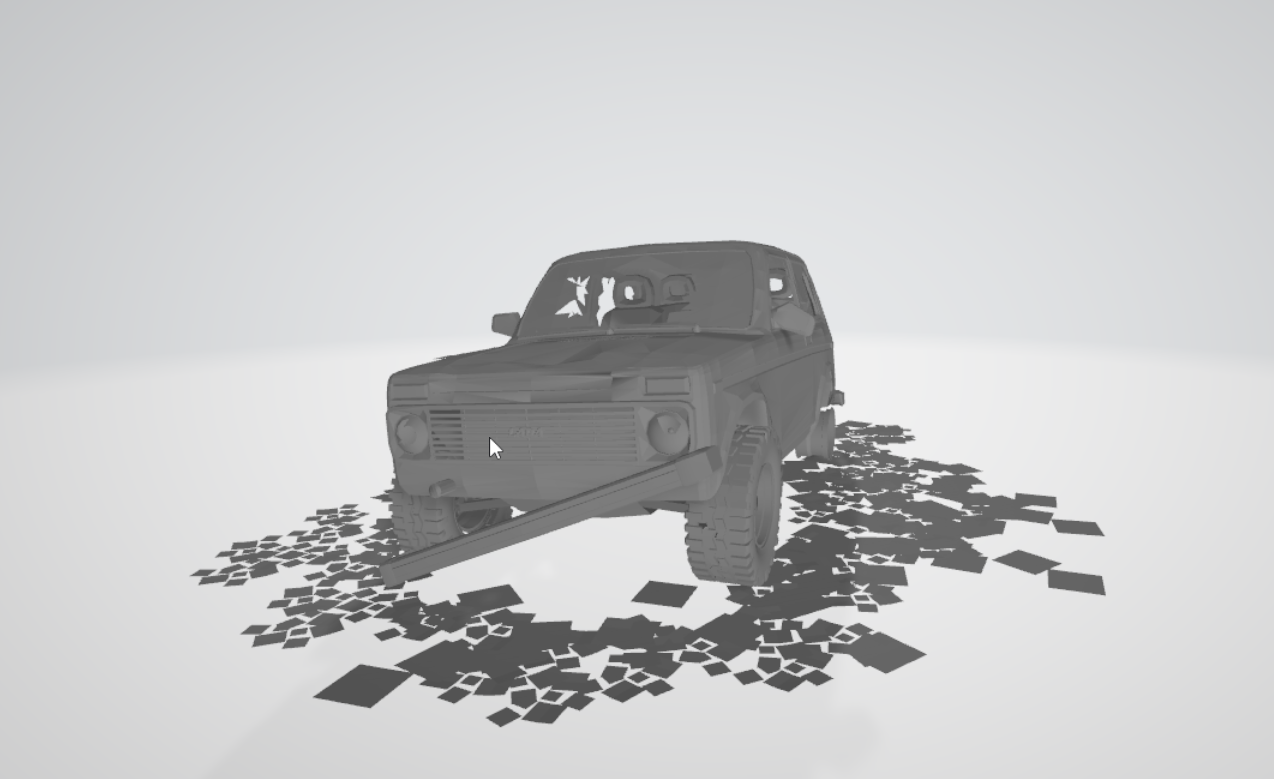 3d модель нива