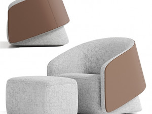 ROUND armchair 3Dモデル