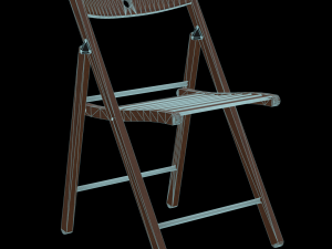 IKEA foldable chair TERJE Modelo 3D