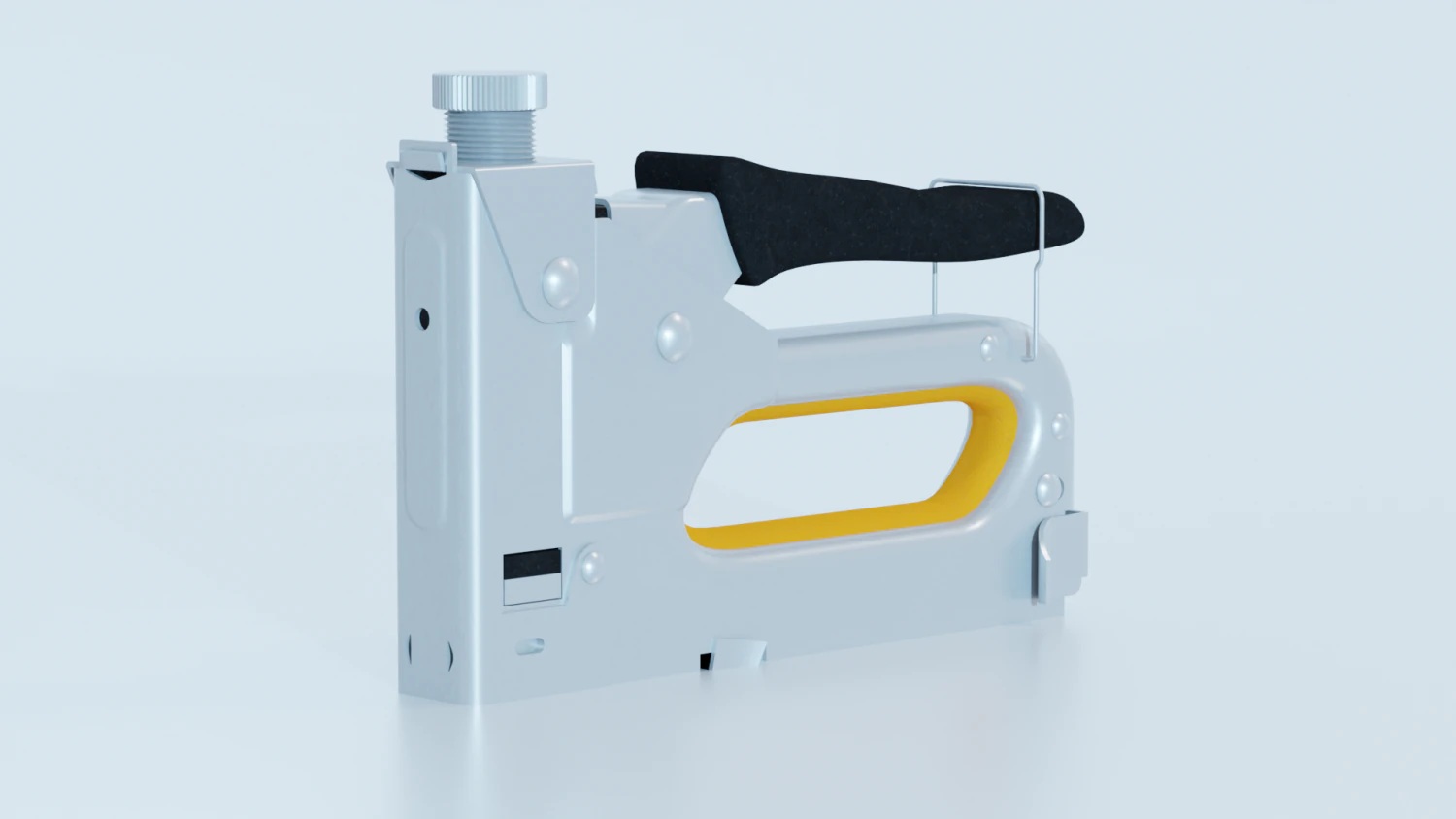 Manual Staple-Gun 3D Model .c4d .max .obj .3ds .fbx .stl .blend