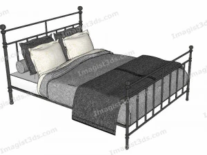 020056 - धातु बिस्तर 3D मॉडल