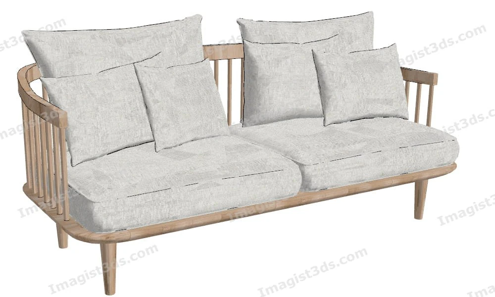 030063- Couch 3D Model .c4d .max .obj .3ds .fbx .stl .blend 