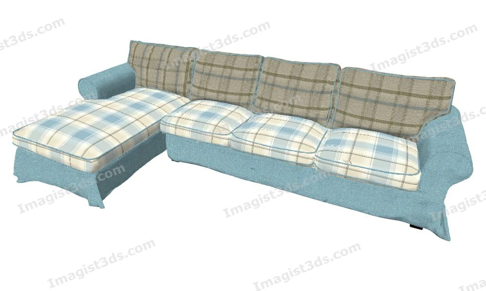 Imagist3ds 030065- Couch 3D Model .c4d .max .obj .3ds .fbx .stl .blend 