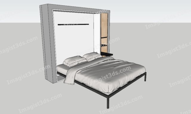 Imagist3ds 020075 - Murphy Beds 3D Model .c4d .max .obj .3ds .fbx .stl .blend 