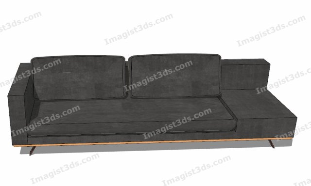 Imagist3ds 030068- Couch Model 3D .c4d .max .obj .3ds .fbx .stl .blend 