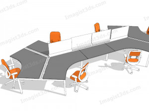 Imagist3ds 061040 - 3D Office Furniture 3D Model